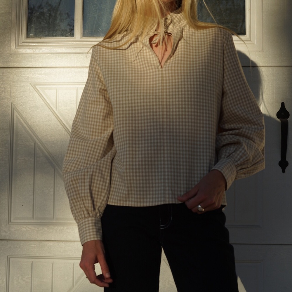 New Hosbjerg Nadine Shirt in Tan Size XS